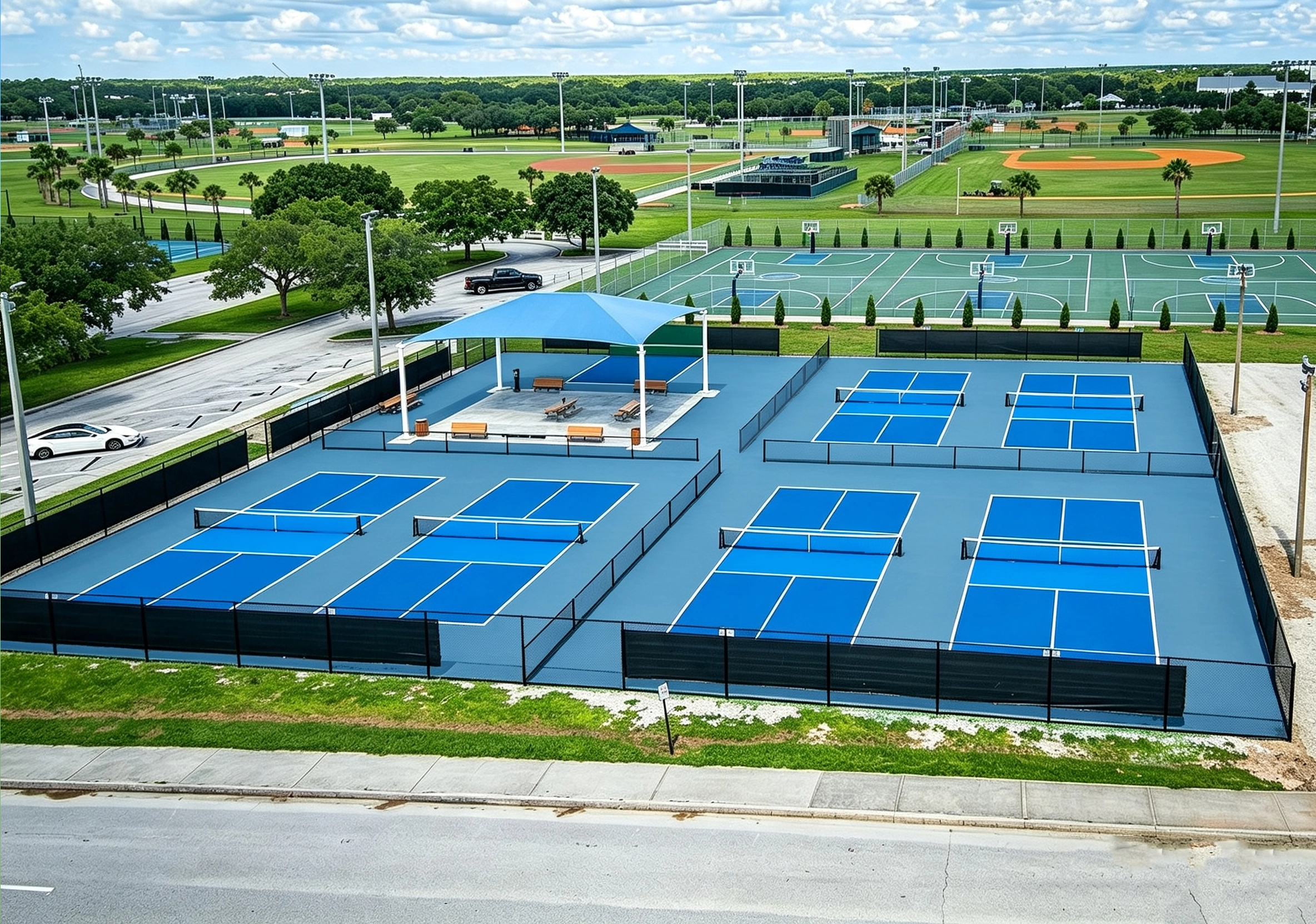 Thi công sân pickleball 12 USOPEN LAYKOLD 2025